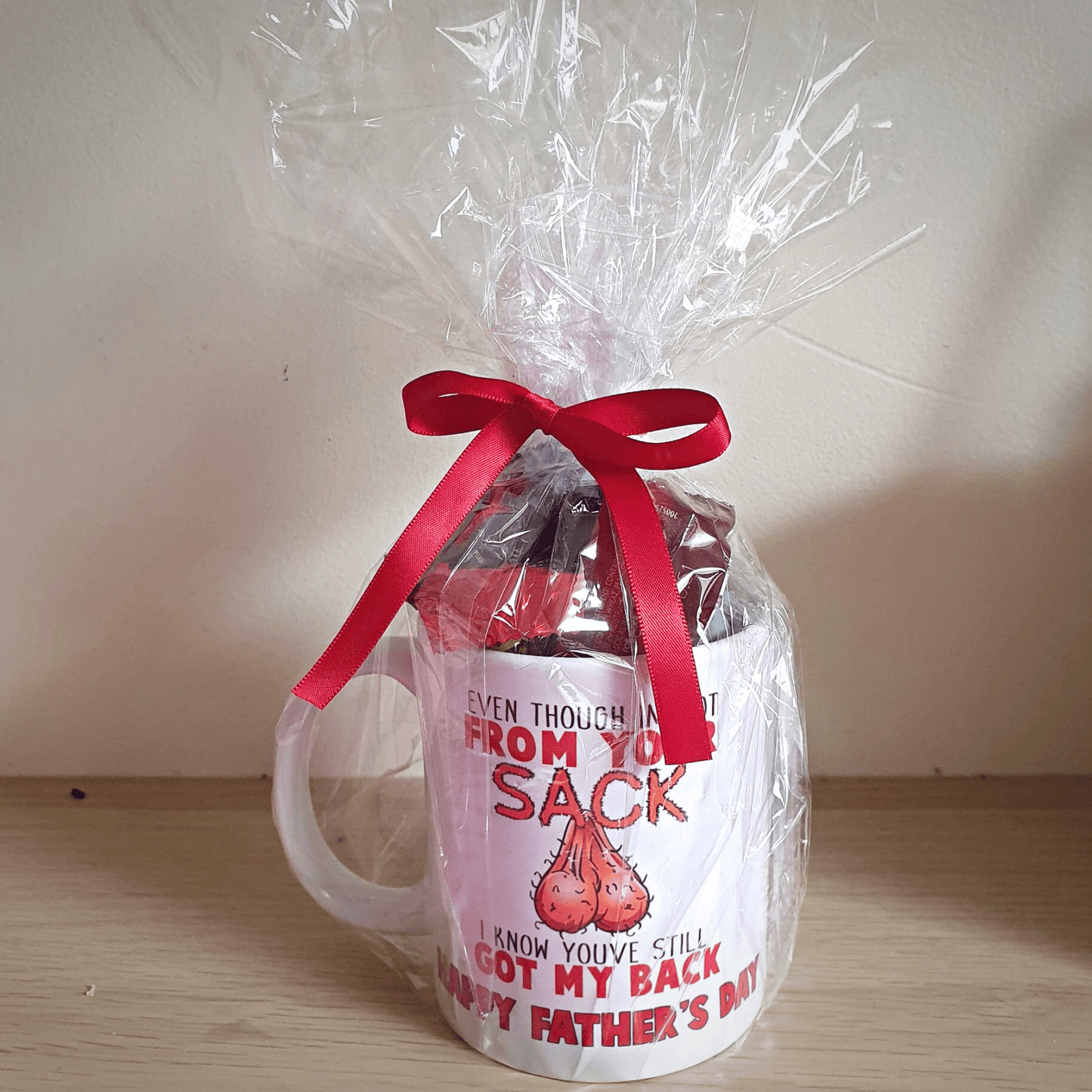 Personalised Father's Day Mugs Even Though Im Not From Your Sack Step Dad