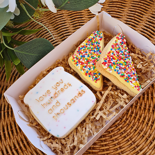 Love You Hundreds & Thousands Fairy Bread Cookie Set - Amberleighs Designs