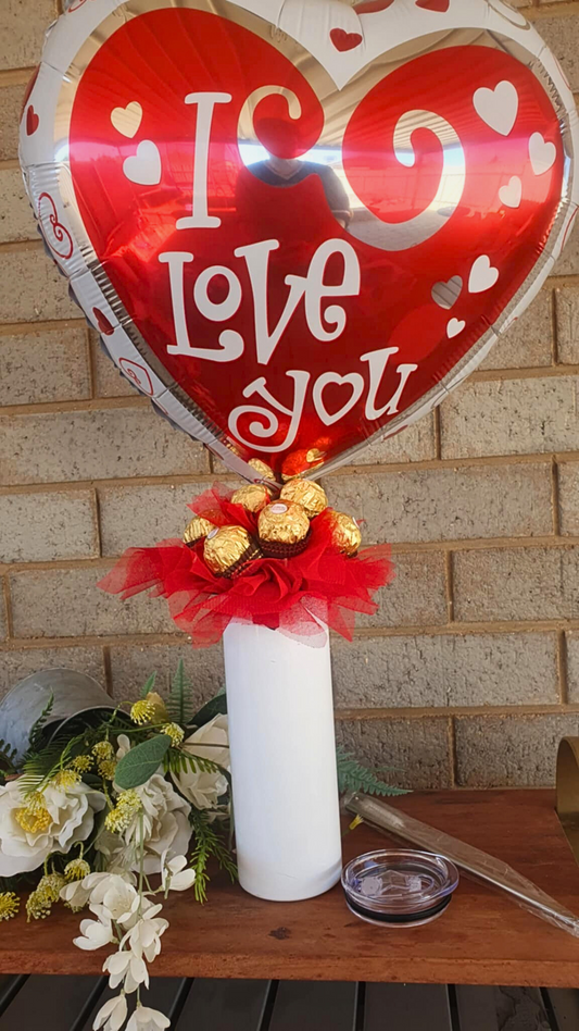 Tumbler with Chocolate Bouquet - Amberleighs Designs