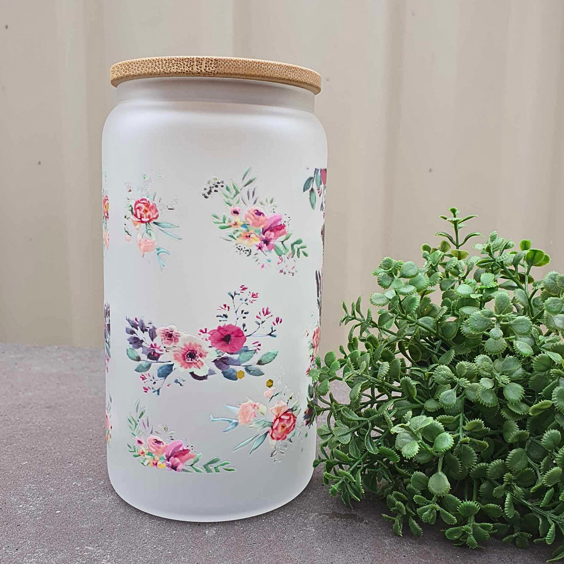 Highland Cow 16oz Frosted Libby Glass Can 475ml (16oz) Tumbler Cup | Amberleighs Designs | Adelaide South Australia