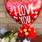Heart Handle Mug with Bouquet - Amberleighs Designs