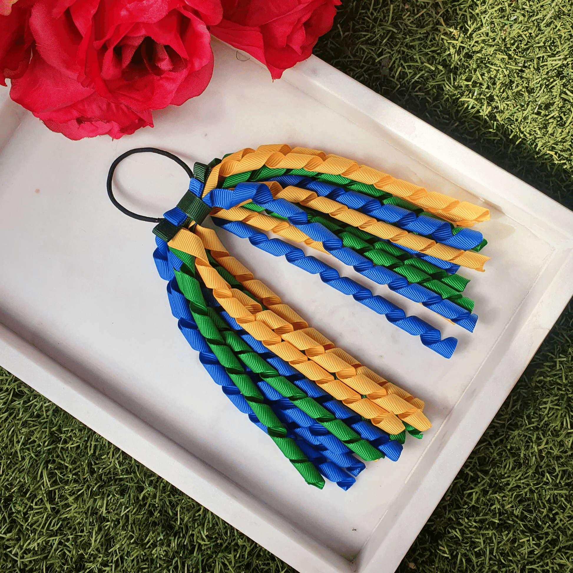 School/Sport Korker Ribbon Hair Tie - Amberleighs Designs