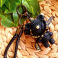 Cute Woven Love Bear Keyring with Wristlet - Amberleighs Designs