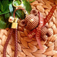 Cute Woven Love Bear Keyring with Wristlet - Amberleighs Designs